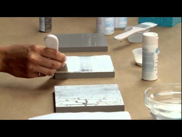 Martha Stewart Crafts Paint -- Crackle Effect