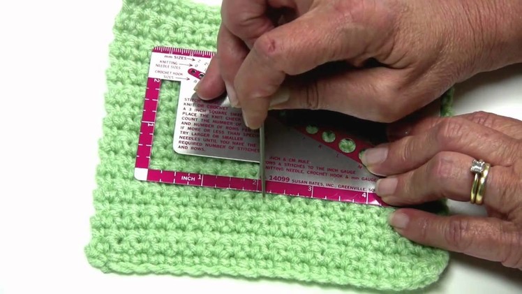 Measuring Crochet Gauge by Red Heart with Kathleen Sams