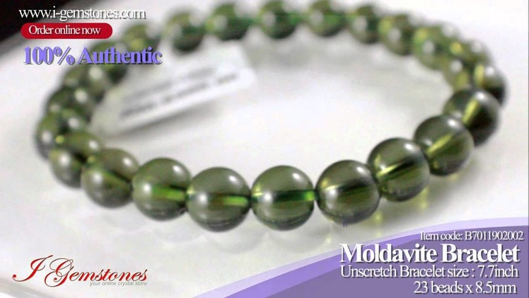 Moldavite Beads Bracelet -Authentic, Genuine and Special