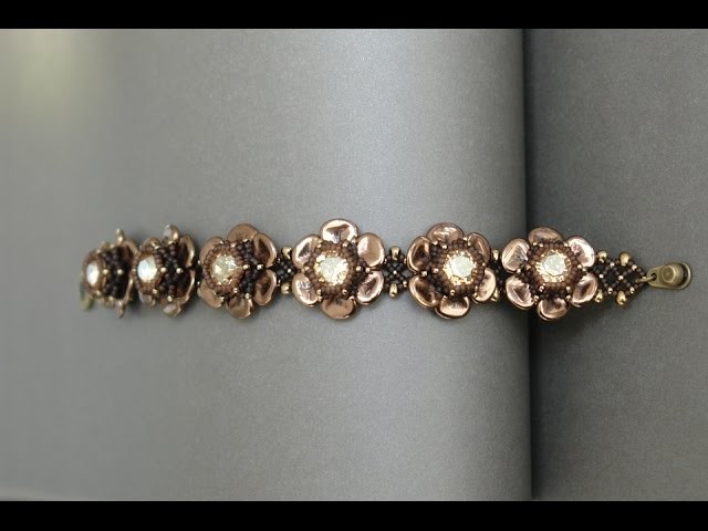 Rose Petals Bracelet - Beading tutorial by Sidonia's handmade jewelry