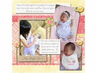 Sample Customized Digital Scrapbook; Emma's Adoption Story