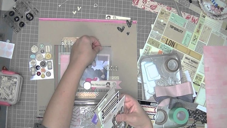 Scrapbooking Process: Young and in love