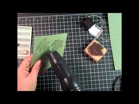 Stampin' Up! Masculine Card Tutorial- Embossing with Craft Ink