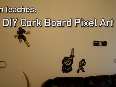 Tim teaches DIY Cork Board Pixel Art