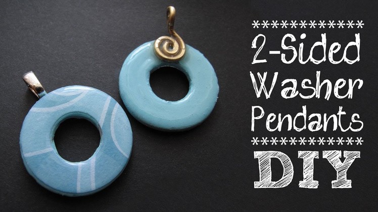 Washer Pendants How-to: DIY Jewelry Making Tutorial
