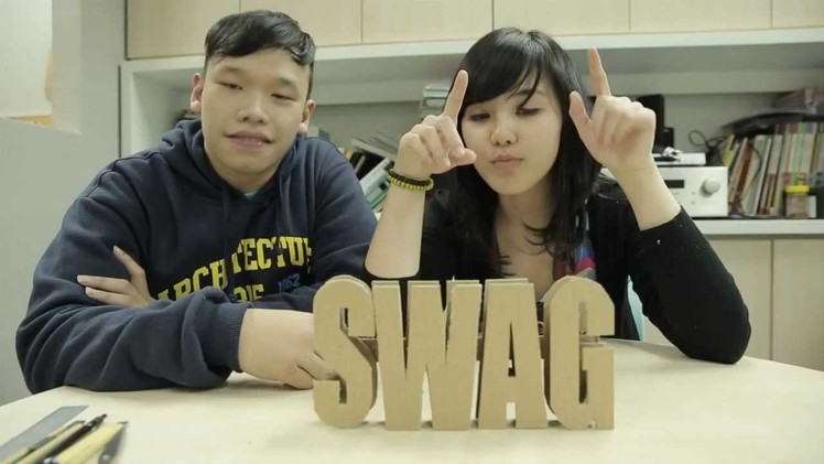 Youth Creative Corner DIY Tutorial : HOW TO MAKE STANDING BLOCK LETTERS