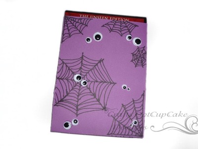 #11 Halloween Crafts Series 2012 - Halloween DVD Holder Tutorial - Spider Web