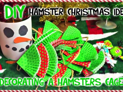 3 DIY HAMSTER CAGE Christmas Ideas | Decorating your Hamster's Cage