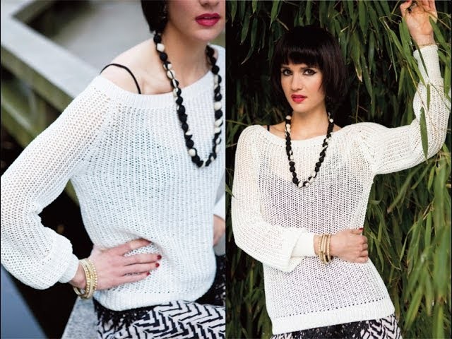 #5 Fine Mesh Pullover, Vogue Knitting Spring.Summer 2014