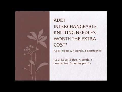 Addi Click Interchangeable Knitting Needle Review: Addi and Addi Interchangeable Needles