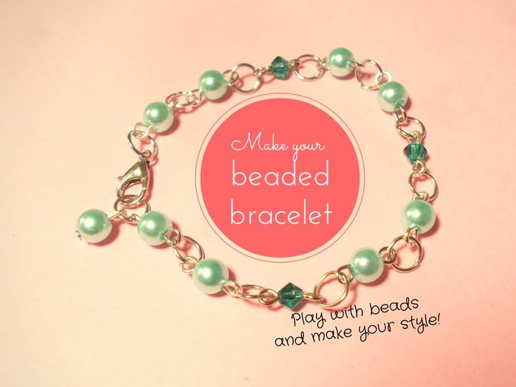 Beaded Bracelet ♥ Jewelry TUTORIAL for beginners ~ (with PandaHall materials)