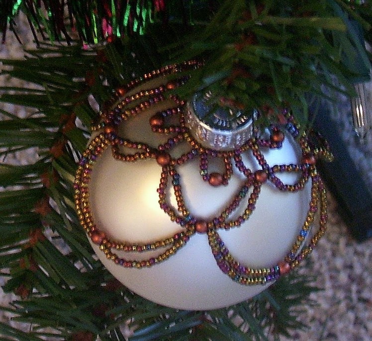 Beaded Christmas Ornament Howto