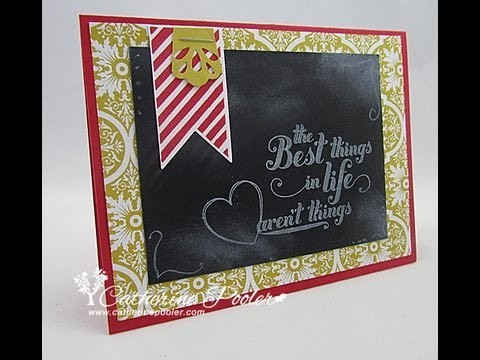 Chalkboard Technique with Stampin' Up