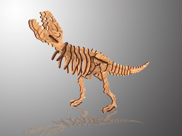 CHICO CRAFT Tyrannosaurus Wooden 3D Puzzle