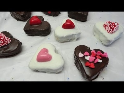 Chocolate Covered Valentine Heart  Brownie  Bites