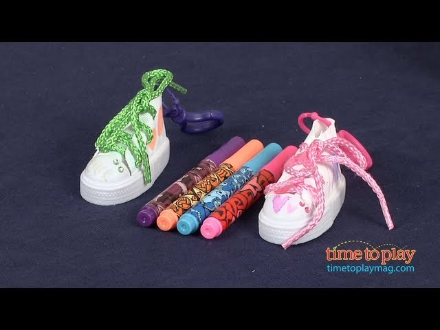 Craft Candy Bling your own.  Graffiti Kicks Clip-Ons from RoseArt