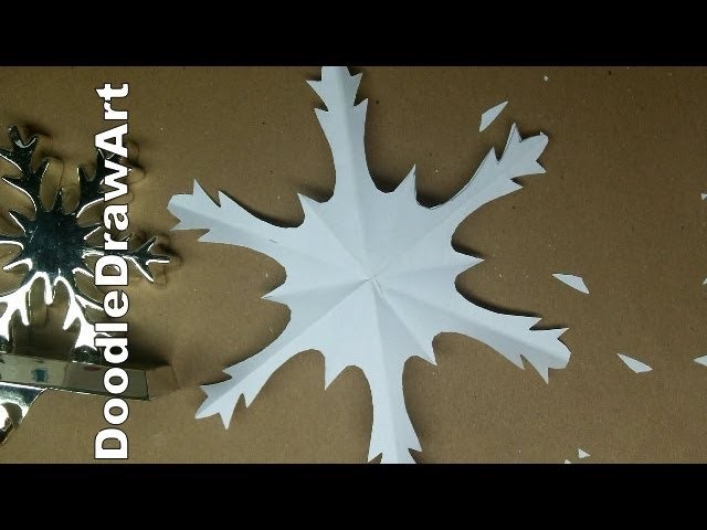 Craft:  Make a Paper Snowflake.  Snowflake #2.  Sweet Delicate and So Easy! Step by step
