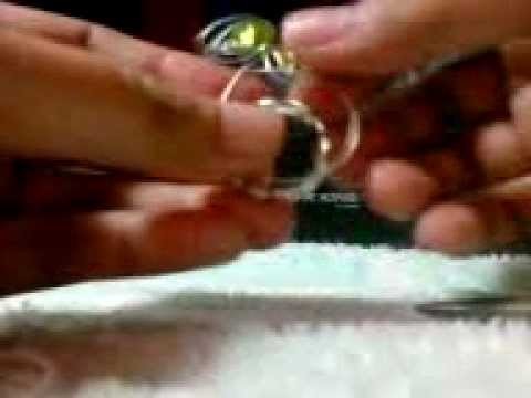DIY adjustable wire & bead ring