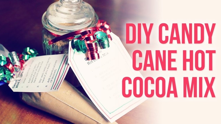 DIY Candy Cane Hot Chocolate { Easy Homemade Christmas. Holiday Gift Idea }