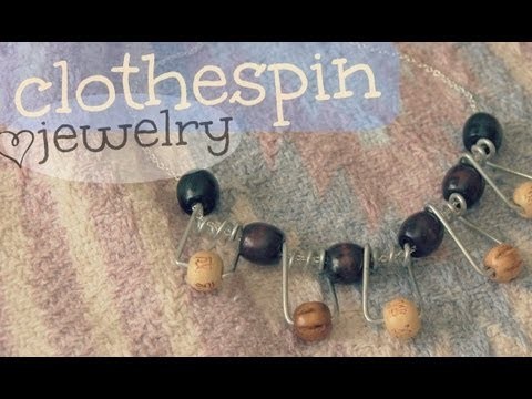 DIY: Clothespin Jewelry