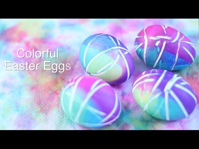 DIY: Colorful Easter Eggs (with Rubberbands!)