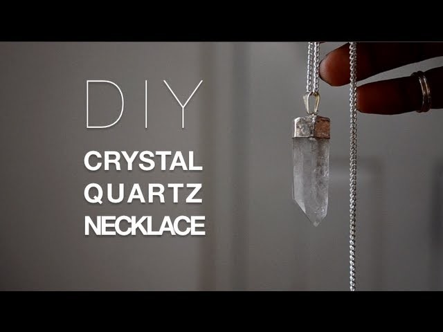 DIY Crystal Necklace +Giveaway Winner!