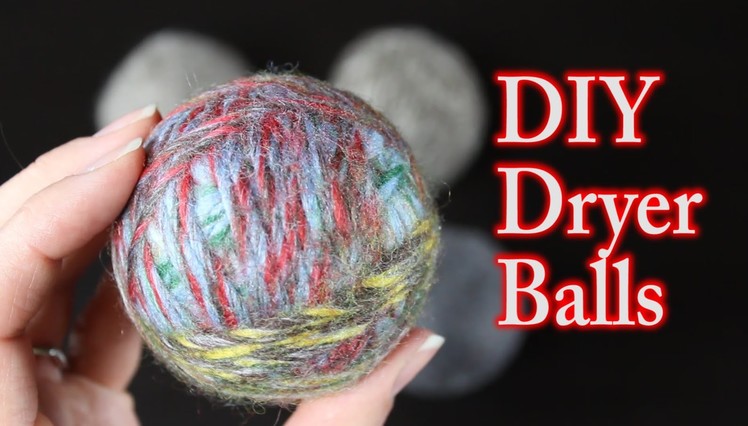 DIY Dryer Balls With Wool - Felted