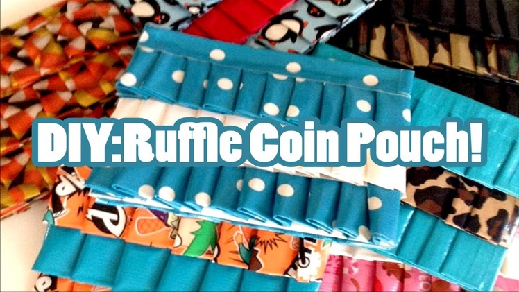 DIY:Duct Tape Ruffle Coin Pouch! (: