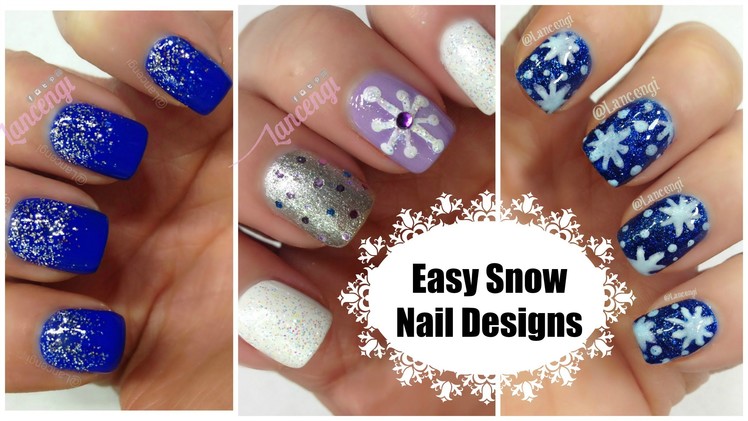 DIY Easy Cute Snowflake Christmas Nail Polish Art Designs For Beginners - The Ultimate Guide #1