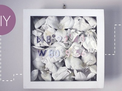 ✂ DIY Floral Shadowbox