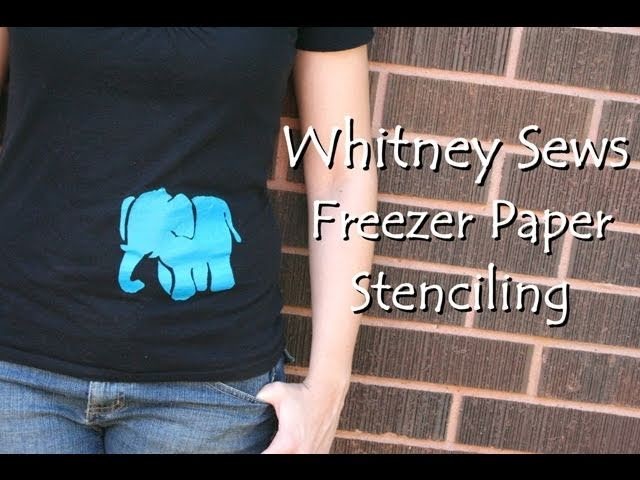 DIY Freezer Paper Stenciling - Whitney Sews