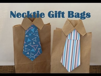 DIY Necktie Gift Bags