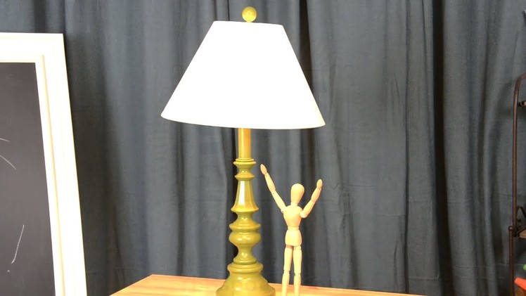 DIY: Transform a thrift store lamp for a POP of color!