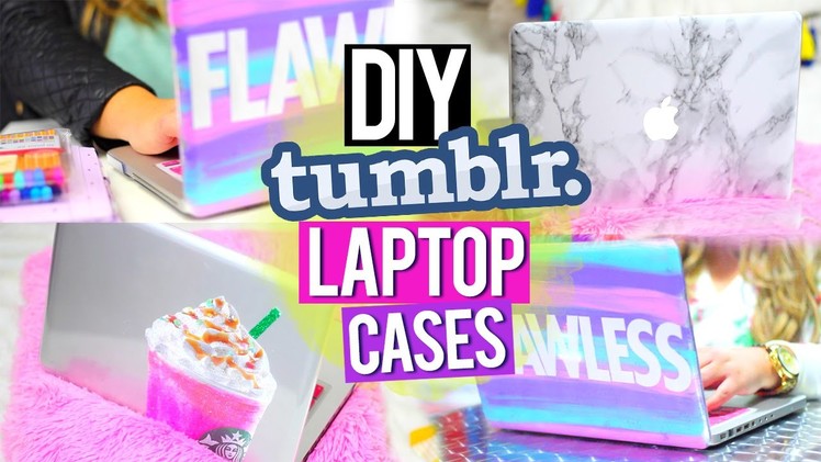 DIY TUMBLR LAPTOP CASES ♥ Marble, Starbucks & More!