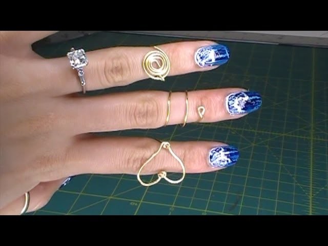 DIY Wire Rings Part 1: Spiral, Flat Circle, Heart