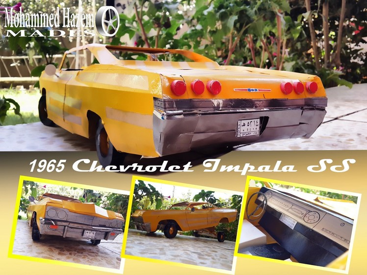 Homemade Paper Craft 1965 Chevrolet Impala SS Lowrider Hopping by Mohammed Hazem