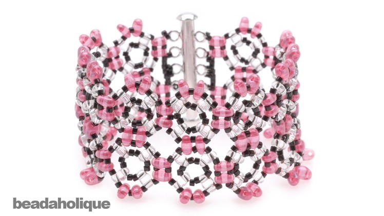 How to Bead Weave a Twin Bead Bracelet Using a Circular Stitch