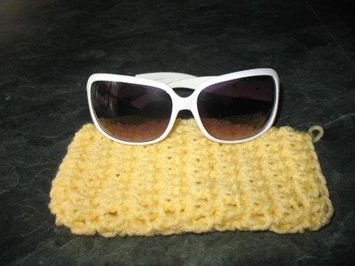 How to crochet a pouch bag for sunglasses