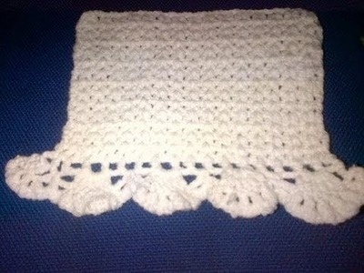 How to crochet towel edging or mitt edging