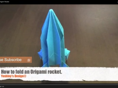 How to fold an Origami Rocket