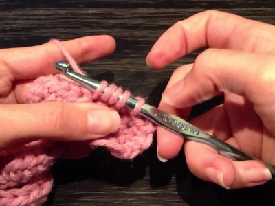 How to make a half double crochet decrease HDC dec