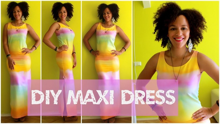 How To Make a Maxi Dress in 15 min | DIY Clothes