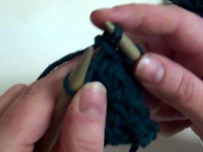 Knitting Tutorial - Continental Style Knitting - Herringbone Stitch