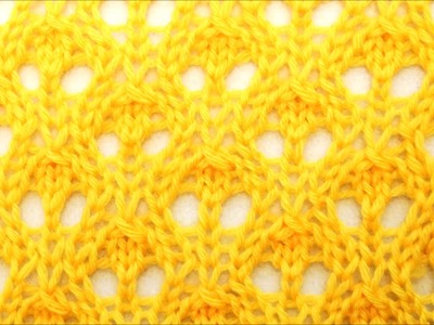 Lace Stricken Strickmuster Knospen - Knitting lace stitch Buds