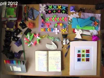 Origami Creativity Table --2012 Visual Diary