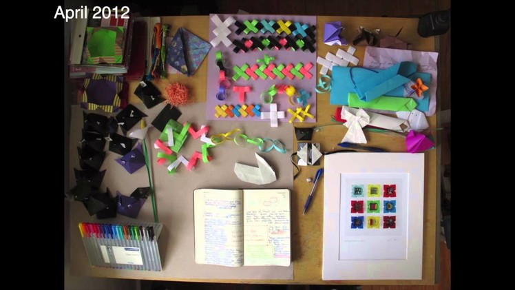 Origami Creativity Table --2012 Visual Diary