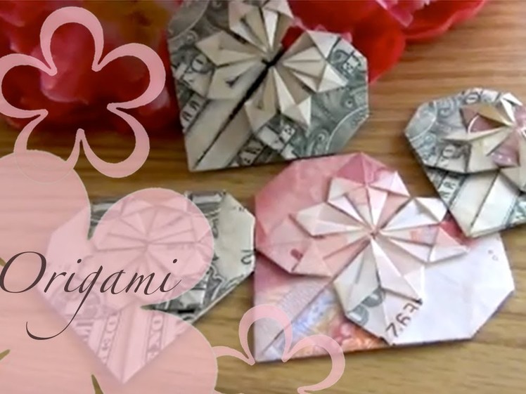 Origami: MeiIris' Dollar Heart Tutorial