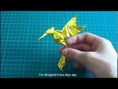 Origami Mockingjay from The Hunger Games (by Alexander Kurth) no tutorial