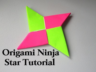 Origami Ninja Star Tutorial (Shuriken) l JasmineStarler