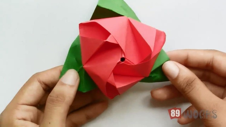Origami Paper Works 2014 | Rose Flower Cube | Work #03